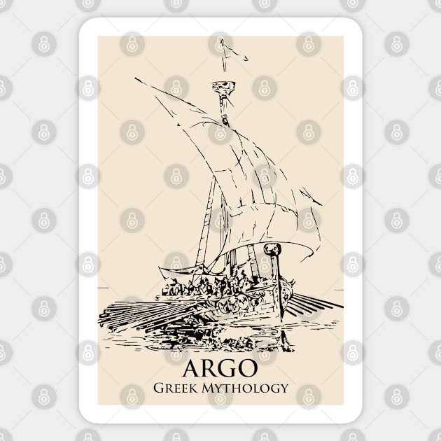 Argo Greek Mythology Ship Sticker by Lakeric